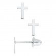 SS KK CROSS EARRINGS-1