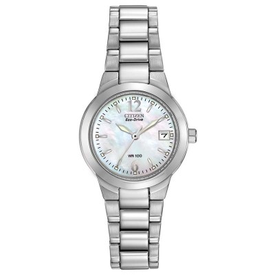 Citizen Dress/Classic Eco Women's Watch, Stainless Steel White Dial