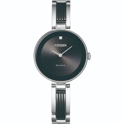 Citizen Modern Eco Women's Watch, Stainless Steel Black Dial
