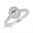 Sachs Signature 1CTW Oval Halo Engagment Ring-1