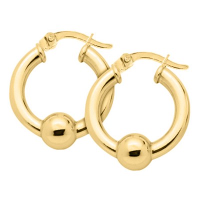 14K Yellow Gold Cape Cod1 20mm Hoop Earrings