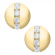 14K Yellow Gold Diamond Cape Cod Studs-1