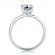 Two Tone Round Cut Diamond Engagement Ring-3