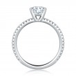 Classic Micro Pave Engagement Ring-3