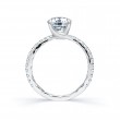 14K White Gold 0.33Ctw Semi Mount With 1.50Ct Round Head.-3