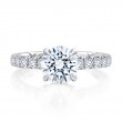 Statement Round Diamond Center Engagement Ring-2