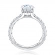 Statement Round Diamond Center Engagement Ring-3