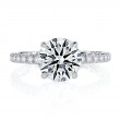 Statement Round Quilted Engagement Ring-2
