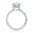Statement Round Quilted Engagement Ring-3