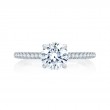 14K White Gold 0.23Ctw Semi Mount With 1.25Ct Head.-1