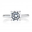 Solitaire Engagement Ring with Surprise Diamonds-2