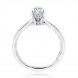 Five Prongs Solitaire Pear Cut Diamond Engagement Ring-3