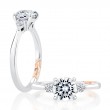 Statement Round Quilted Engagement Ring-1