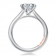 Six Prong Round Center Solitaire Diamond Engagement Ring-3