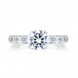 14K White Gold 0.40Ctw Semi Mount With 1.00Ct Head.-1