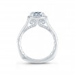 14K White Gold 0.39Ctw Semi Mount With 1.00Ct Head.-3