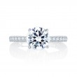 14K White Gold 0.26Ctw Semi Mount With 1.50Ct Head.-1