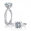 Solitaire Round Diamond Engagement Ring with Signature Shank™-1