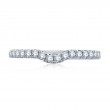 14K White Gold 0.42Ctw Semi Mount .-1