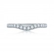 14K White Gold 0.42Ctw Semi Mount .-1