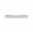 Classic Delicate Diamond Wedding Band with A.JAFFE Quilts Interior-2