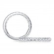 Classic Delicate Diamond Wedding Band with A.JAFFE Quilts Interior-1