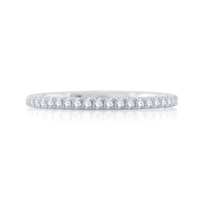 14K White Gold 0.18Ctw Semi Mount .