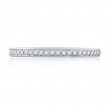 Milgrain Edge Diamond Wedding Band with Signature A.JAFFE Quilts Interior-2