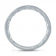 Milgrain Edge Diamond Wedding Band with Signature A.JAFFE Quilts Interior-3