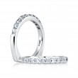 14K White Gold 0.26Ctw Semi Mount .-2