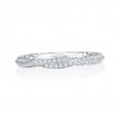 14K White Gold 0.18Ctw Semi Mount .-1