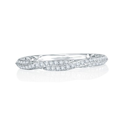 14K White Gold 0.18Ctw Semi Mount .