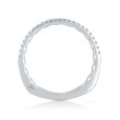 14K White Gold 0.24Ctw Semi Mount With Round Head.-3