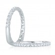 14K White Gold 0.31Ctw Semi Mount .-2