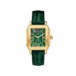 Deco Sport Mid Gold-Plated Lush Green Leather Watch-1