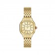 Meggie Gold-Plated Diamonds Square Gold Dial Watch-1