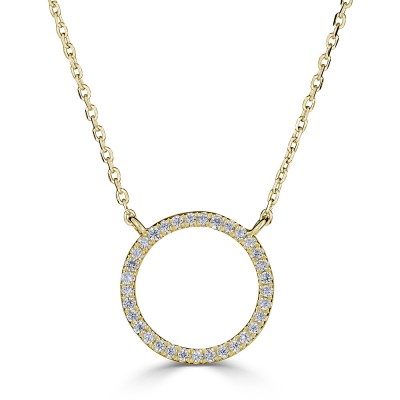 Sachs Signature .10ctw Open Circle Necklace