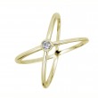 Sachs Signature 14KY .05Ct Round H-I/I1 Diamond Criss-Cross Ring-1