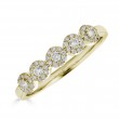Sachs Signature 14KY .25Ctw Round H-I/I1 Diamond 5 Halo Ring-1