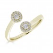 Sachs Signature 14KY .19Ctw Open Twisted Halo Ring-1