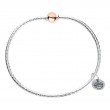 SS/14K Rose Gold Cape Cod Pattern Bracelet 6.5-1
