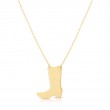 14K Cowboy Boot Necklace-1