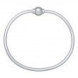 SS Cape Cod SS 1 Bead Bracelet SZ 6-1