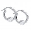SS Cape Cod Bead Hoop Earrings-1
