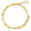 Sterling Silver Paperclip Chain Bracelet-1