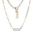 Sterling Silver Paperclip Chain Necklace-1