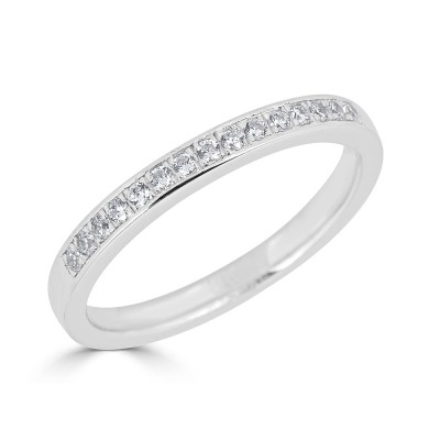 Sachs Signature Channel Prong .15ctw Wedding Band