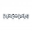 14K White Gold  Semi Mount Diamond Wedding Band-1