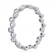 14K White Gold  Semi Mount Diamond Wedding Band-3