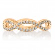 14K White Gold  Semi Mount Diamond Wedding Band-2